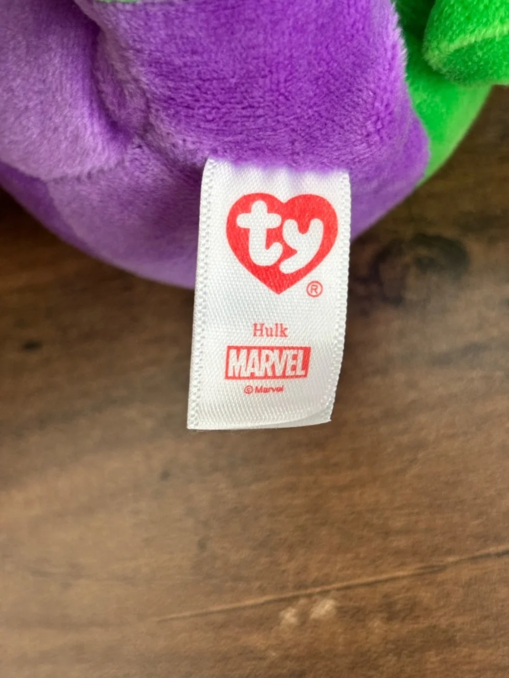 NEW TY Incredible Hulk Marvel Beanie Babies 7